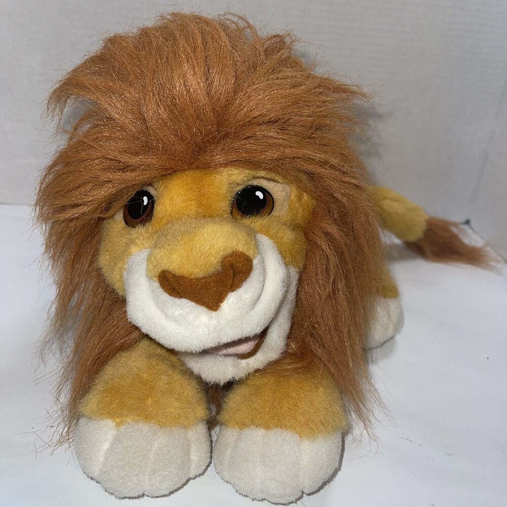 Vintage 1993 Lion King Simba Stuffed Toy Authentic Plush Roaring Toy Tested